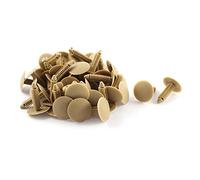 sourcing map 50 Piezas Remaches De Plástico Para Puerta De Coche 7x26mm | Beige, Clips, Aptos Para Automóvil