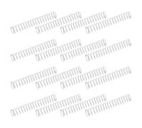 sourcing map 50 resortes de compresión de acero inoxidable 304, 0.2 mm x 4 mm x 25 mm, resorte pequeño y pequeño para reparación del hogar y bricolaje, taller y uso industrial, (tono plateado)