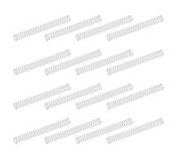 sourcing map 50 resortes de compresión de acero inoxidable 304, 0.2 mm x 4 mm x 40 mm, resorte pequeño y pequeño para reparación del hogar y bricolaje, taller y uso industrial, (tono plateado)