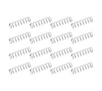 sourcing map 50 resortes de compresión de acero inoxidable 304, 0.3 mm x 4 mm x 15 mm, resorte pequeño y pequeño para reparación del hogar y bricolaje, taller y uso industrial, (tono plateado)