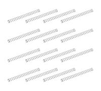 sourcing map 50 resortes de compresión de acero inoxidable 304, 0.3 mm x 4 mm x 45 mm, resorte pequeño y pequeño para reparación del hogar y bricolaje, taller y uso industrial, (tono plateado)