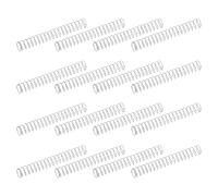 sourcing map 50 resortes de compresión de acero inoxidable 304, 0.3 mm x 6 mm x 45 mm, resorte pequeño y pequeño para reparación del hogar y bricolaje, taller y uso industrial, (tono plateado)