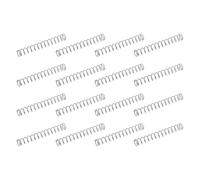 sourcing map 50 resortes de compresión de acero inoxidable 304, 0.4 mm x 4 mm x 30 mm, resorte pequeño y pequeño para reparación del hogar y bricolaje, taller y uso industrial, (tono plateado)