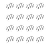 sourcing map 50 resortes de compresión de acero inoxidable 304, 0.4 mm x 4 mm x 5 mm, resorte pequeño y pequeño para reparación del hogar y bricolaje, taller y uso industrial, (tono plateado)