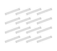 sourcing map 50 resortes de compresión de acero inoxidable 304, 0.4 mm x 5 mm x 40 mm, resorte pequeño y pequeño para reparación del hogar y bricolaje, taller y uso industrial, (tono plateado)