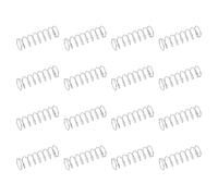 sourcing map 50 resortes de compresión de acero inoxidable 304, 0.4 mm x 6 mm x 20 mm, resorte pequeño y pequeño para reparación del hogar y bricolaje, taller y uso industrial, (tono plateado)