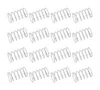 sourcing map 50 resortes de compresión de acero inoxidable 304, 0.4 mm x 9 mm x 15 mm, resorte pequeño y pequeño para reparación del hogar y bricolaje, taller y uso industrial, (tono plateado)