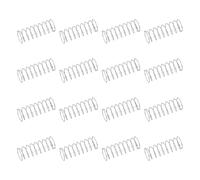 sourcing map 50 resortes de compresión de acero inoxidable 304, 0.4 mm x 9 mm x 25 mm, resorte pequeño y pequeño para reparación del hogar y bricolaje, taller y uso industrial, (tono plateado)