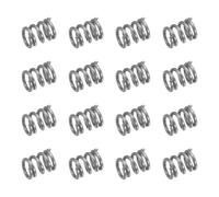 sourcing map 50 resortes de compresión de acero inoxidable 304, 0.5 mm x 4 mm x 5 mm, resorte pequeño y pequeño para reparación del hogar y bricolaje, taller y uso industrial, (tono plateado)
