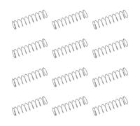sourcing map 50 resortes de compresión de acero inoxidable 304, 0.5 mm x 9 mm x 35 mm, resorte pequeño y pequeño para reparación del hogar y bricolaje, taller y uso industrial, (tono plateado)