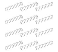 sourcing map 50 resortes de compresión de acero inoxidable 304, 0,7 mm x 10 mm x 50 mm, resorte pequeño y pequeño para reparación del hogar y bricolaje, taller y uso industrial, (tono plateado)