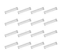 sourcing map 50 resortes de compresión de acero inoxidable 304, 0.7 mm x 6 mm x 30 mm, resorte pequeño y pequeño para reparación del hogar y bricolaje, taller y uso industrial, (tono plateado)