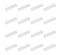 sourcing map 50 resortes de compresión de acero inoxidable 304, 0,8 mm x 10 mm x 50 mm, resorte pequeño y pequeño para reparación del hogar y bricolaje, taller y uso industrial, (tono plateado)