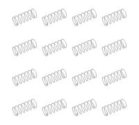 sourcing map 50 resortes de compresión de acero inoxidable 304, 0,8 mm x 12 mm x 30 mm, resorte pequeño y pequeño para reparación del hogar y bricolaje, taller y uso industrial, (tono plateado)