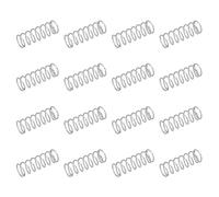 sourcing map 50 resortes de compresión de acero inoxidable 304, 0,8 mm x 9 mm x 25 mm, tono plateado