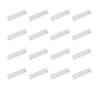 sourcing map 50 resortes de compresión de acero inoxidable 304, 0,8 mm x 9 mm x 40 mm, tono plateado