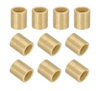 sourcing map 50 rodamientos de manguito, 5 mm de diámetro x 7 mm de diámetro exterior x 8 mm de longitud, bujes de bronce sinterizado autolubricantes