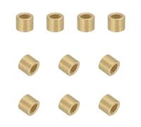 sourcing map 50 rodamientos de manguito, diámetro de 3 mm x 5 mm de diámetro exterior x 4 mm de longitud, bujes de bronce sinterizado autolubricantes