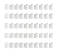 sourcing map 50 tapas superiores de disco de plástico de polipropileno, tapas de prensa de repuesto 18/410, tapas dispensadoras duraderas para botellas exprimibles, botellas recargables, plástico