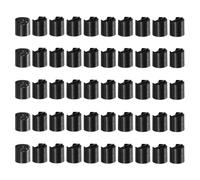 sourcing map 50 tapas superiores de disco de plástico PP, tapas de prensa de repuesto 18/410, tapas dispensadoras duraderas para botellas exprimibles, botellas recargables, plástico, vacías, champú