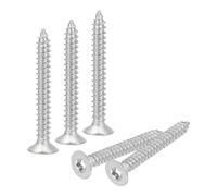 sourcing map 50 tornillos Torx de cabeza plana, M5 x 40 mm, acero inoxidable 304 avellanados, tornillos de madera antirrobo, tornillos resistentes a manipulaciones, para brocas T25 para madera, valla,
