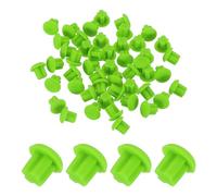sourcing map 50 Unidades de Tapones de Silicona para Cubrir y Proteger el Puerto de Conexión de Auriculares de 3.5mm, Verde