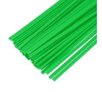 sourcing map 50 varillas de soldadura de plástico de 8 pulgadas, tiras de soldadura de polietileno, varillas de soldadura para soldador de plástico, parachoques de coche, reparación de kayak, verde