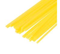 sourcing map 50 varillas de soldadura de plástico de 8 pulgadas, tiras de soldadura de polietileno, varillas de soldadura para soldador de plástico, parachoques de coche, reparación de kayak, amarillo