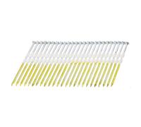 sourcing map 500 clavos de plástico de 21 grados, 0.12 x 3-1/4 pulgadas, clavos de plástico de acero al carbono galvanizado para muebles/construcciones, color zinc