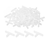 sourcing map 500 espaciadores de azulejos de plástico en forma de T de 2,5 mm, espaciadores de azulejos de 3/32 pulgadas para instalación de azulejos de cerámica, color blanco