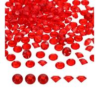 sourcing map 500 piezas de cristales falsos de confeti para mesa de boda, diamantes acrílicos, diamantes de imitación para rellenar jarrones, gemas para manualidades, decoración de centro de mesa