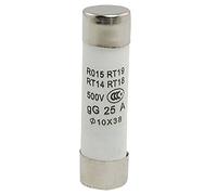 sourcing map 500V 25 A 10 x 38mm Cilindro Tapa Cerámica Fusibles 20uds