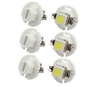 sourcing map 5050Smd T5 B8,4D Led Bombilla Blanca Luz de Tablero Panel para Coche