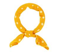 sourcing map 50cm 1950s Vintage Retro Lunares Cuadrado Bufanda Cabeza Cuello Bufandas Pañuelo Pañuelo, amarillo, M