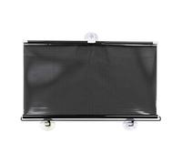 sourcing map 50cmx125cm Negro Parasol Enrollable Cortinilla Retráctil de Parabrisas Coche Vehículo 3 Ventosas