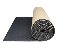 sourcing map 50cmX500cm Aislante Térmico Aislante Térmico Insonorizante Forro Papel Adhesivo Espuma Ondulada Aislante Acústico Insonorización Coche Negro