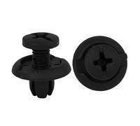 sourcing map 50Pcs 20mm Cierre de Capó Paragolpes Guardabarros Borde Grapas 8mm Agujero