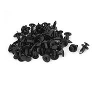 sourcing map 50Pcs 20mm Remaches De Parachoques Puerta Panel 21,5mm Grapas 8mm Agujero Clip para Bandeja de Maletero