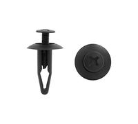 sourcing map 50Pcs 7,5mm Remache Clip Tornillo De Expansión Plástico Negro Empuje Clips De Sujeción para Grapas Puerta
