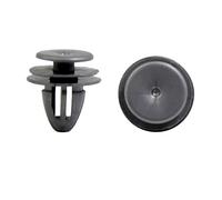 sourcing map 50Pcs Grapas 10mm Remaches Plástico Gris de Panel de Puerta de Coche