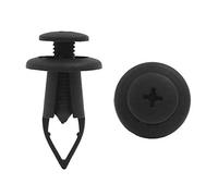 sourcing map 50Pcs Negro Plástico Remache Expansión Tornillo Cierre Clips 9mm Clips De Sujeción para Grapas Puerta