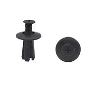 sourcing map 50Pcs Remaches Clips de Plástico Tronco Maletero Parachoques de Puerta de Fijación de Tornillo Abrazadera 8mm Vehículo Coche Negro