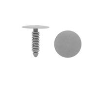 sourcing map 50Pcs Remaches Gris Agujero De 7mm De Plástico Grapas Remaches Tipo Empuje Parachoques De Puerta