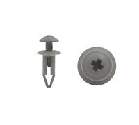 sourcing map 50Pcs Retenedores Gris Remache De 6mm Agujero Ajuste De 13mm De Cabeza Plástico Coche Guarnecido Del Panel Tablero De Puerta Clip para Bandeja de Maletero