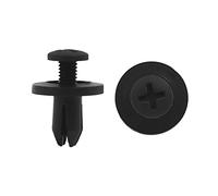 sourcing map 50Pzs para Coche Puerta Embellecedor Alfombrilla Clip Negro 6mm 15mm