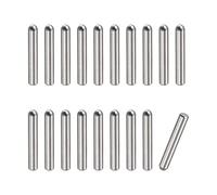 sourcing map 50uds 2x15mm Espiga Pasadores 304 Inoxidable Acero Redonda | Cabeza Plana Chaflanada Extremo Espiga Pasador, Madera Litera Cama Estante Picas Soporte Estantes Sujeción Elementos