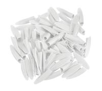 sourcing map 50uds Plástico Bolsillo Agujero Tapones, 9mm Inclinados Agujero Tapas para Bolsillo Agujero Plantilla Madera Trabajando Herramienta Accesorios, Blanco