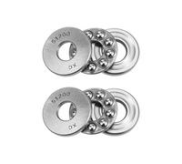 sourcing map 51200 Empuje Bola Rodamientos 10mm x 26mm x 11mm Cromo Acero Individual Dirección 2uds