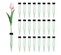 sourcing map 55 tubos de agua florales, tubos de agua transparentes de 4 pulgadas, viales florales con tapas de goma para arreglos de flores frescas, decoración de arreglos de algodoncillo