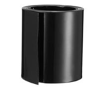 sourcing map 56mm Plano PVC Termorretráctil Tubería Batería Envoltura 2m Longitud Para AAA Batería Negro